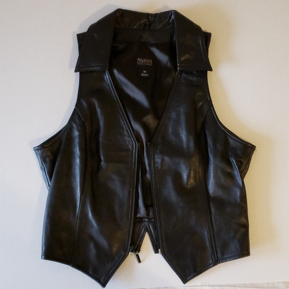 Wilsons Leather Pelle Studio vest women's medium